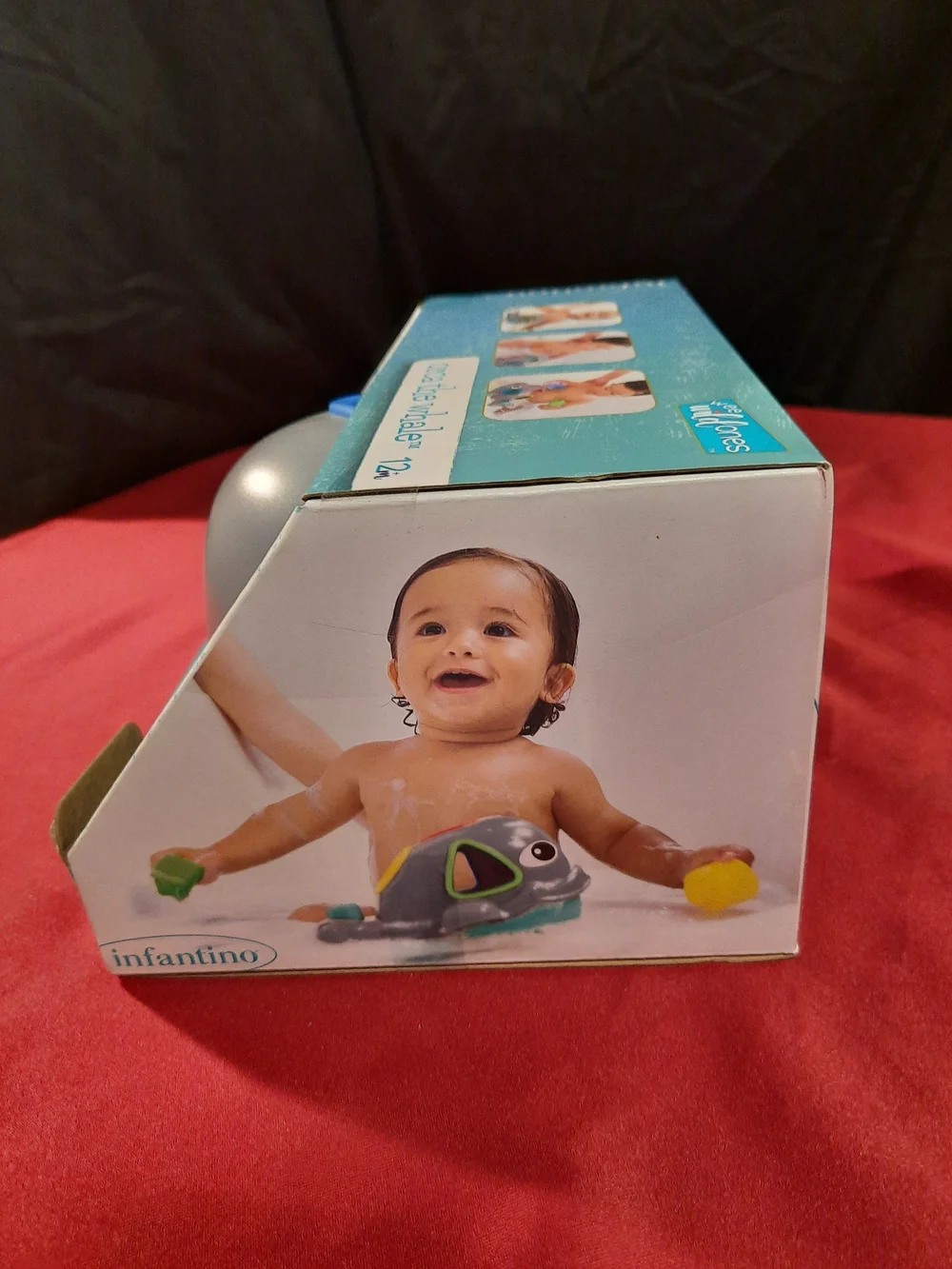 Infantino Orca the Whale Bath Learning Blocks Toy